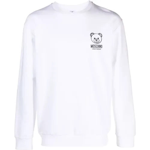 Teddy Bear Print Sweatshirt , male, Sizes: L, S - Moschino - Modalova