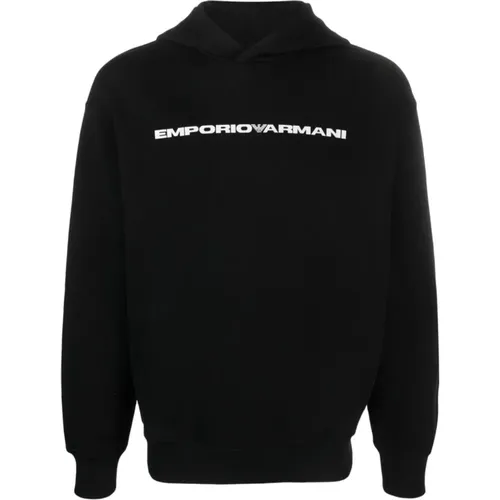 Armani Sweaters - Sweatshirt , male, Sizes: M, XL - Emporio Armani - Modalova