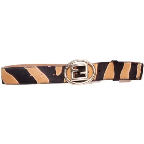 Pre-owned Giraffe Belt , female, Sizes: ONE SIZE - Fendi Vintage - Modalova