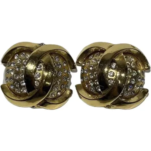 Pre-owned Metal earrings , female, Sizes: ONE SIZE - Chanel Vintage - Modalova