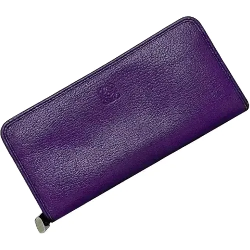 Pre-owned Leather wallets , female, Sizes: ONE SIZE - Loewe Pre-owned - Modalova