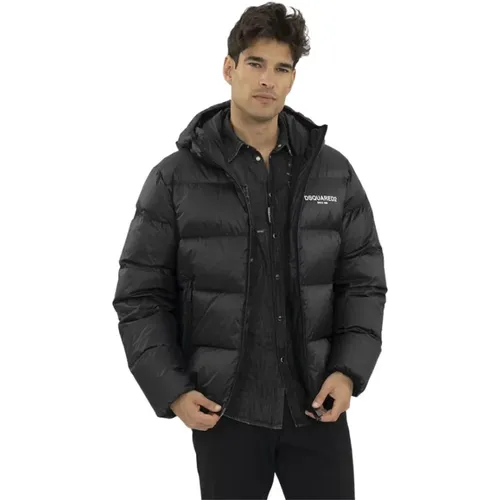 High Neck Down Jacket , male, Sizes: L - Dsquared2 - Modalova