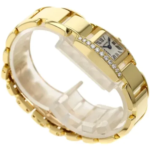 Pre-owned Gold watches , female, Sizes: ONE SIZE - Cartier Vintage - Modalova