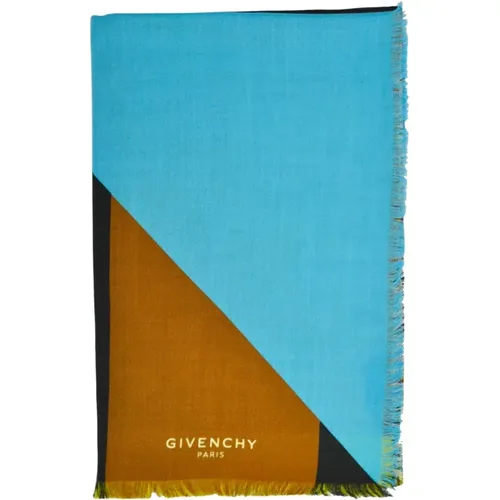 Geometric Flag Design Scarf , male, Sizes: ONE SIZE - Givenchy - Modalova