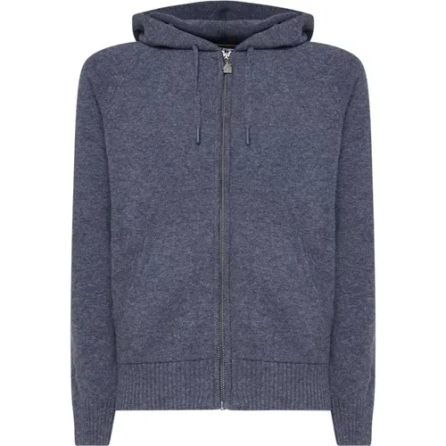 Fusion Wool Hooded Zip Sweater , male, Sizes: 2XL, XL, L, S, M - K-way - Modalova