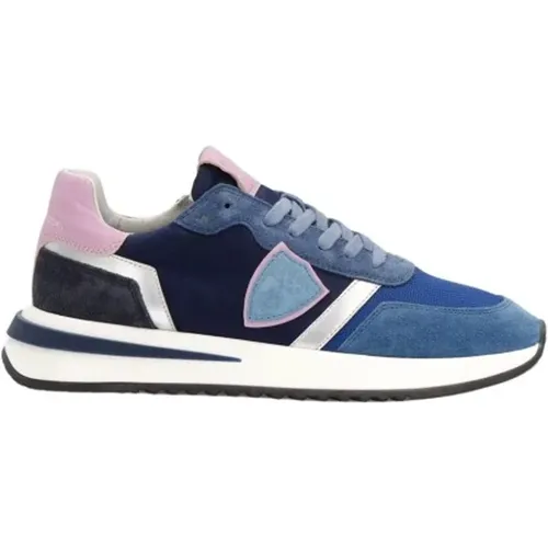 Blaue Tropez 2.1 Low Top Sneakers , Damen, Größe: 37 EU - Philippe Model - Modalova