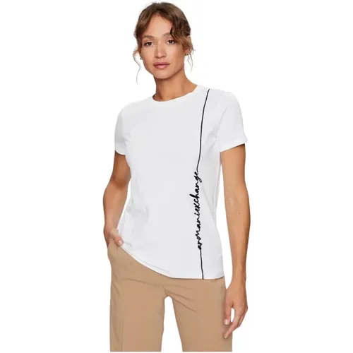 Classic T-Shirt , female, Sizes: S - Armani Exchange - Modalova
