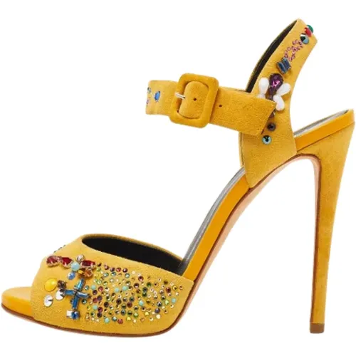 Pre-owned Wildleder sandals , Damen, Größe: 38 1/2 EU - Giuseppe Zanotti Pre-owned - Modalova