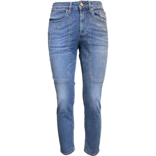 Skinny Jeans mit Patches und Logo , Herren, Größe: W32 - Jeckerson - Modalova