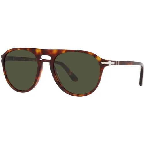 Retro Pilot Sunglasses in Warm Tones , unisex, Sizes: 55 MM - Persol - Modalova