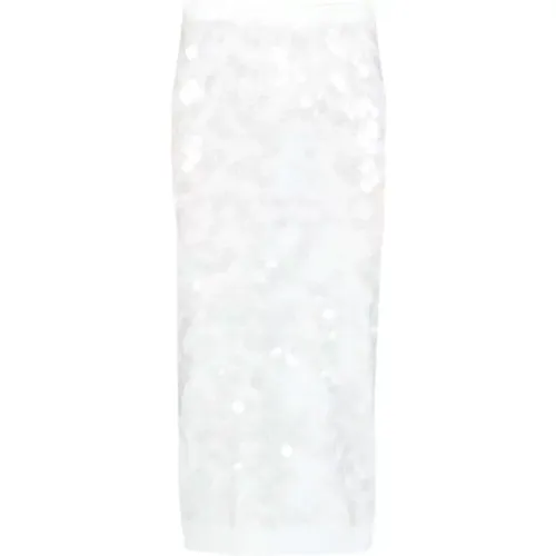 Sequin Knit Midi Skirt , female, Sizes: XL - N21 - Modalova