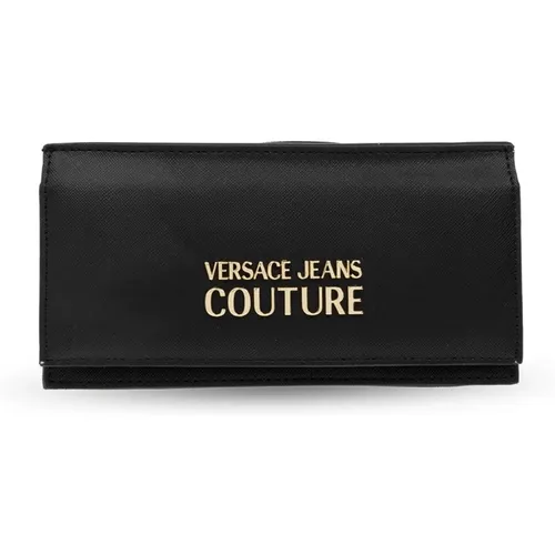 Wallet with logo , female, Sizes: ONE SIZE - Versace Jeans Couture - Modalova