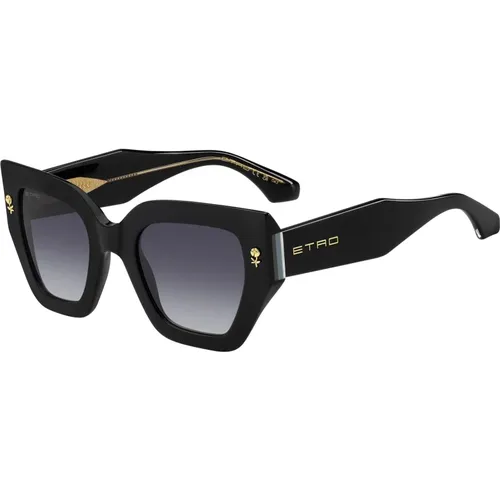 Schwarze/Graue Sonnenbrille,Schwarze/braune Sonnenbrille,Stylische Sonnenbrille Schwarzer Rahmen - ETRO - Modalova