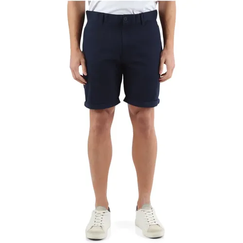 Slim Fit Stretch Cotton Bermuda Shorts , male, Sizes: W29, W33, W30, W34, W32, W31 - Tommy Jeans - Modalova