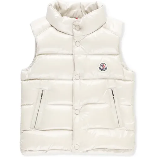 Baby Gepolsterte Weste Hoher Kragen Ärmellos - Moncler - Modalova