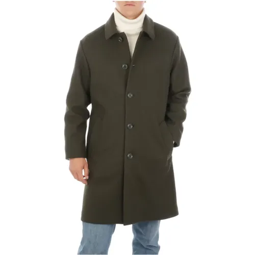 Ac35E522 One-Button Men`s Coat , male, Sizes: 2XL - Aspesi - Modalova