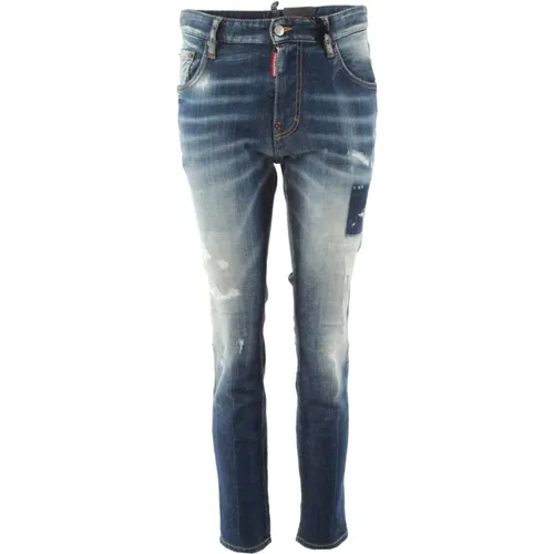 Slim-fit Blaue Jeans für Männer - Dsquared2 - Modalova