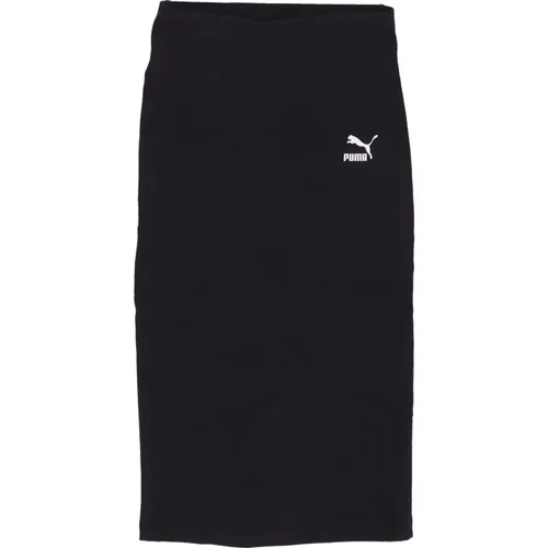 Elasticated Waist Long Skirt , female, Sizes: S, M, XS - Puma - Modalova