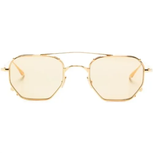 Gold Marbot Sunglasses , female, Sizes: ONE SIZE - Jacques Marie Mage - Modalova