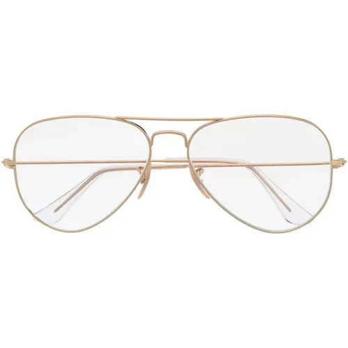 Goldene Aviator Sonnenbrille , Herren, Größe: 58 MM - Ray-Ban - Modalova