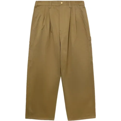 Baumwollhose mit Falten , Herren, Größe: S - Carhartt WIP - Modalova