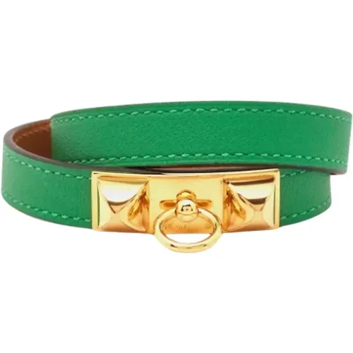 Pre-owned Leather bracelets , female, Sizes: ONE SIZE - Hermès Vintage - Modalova