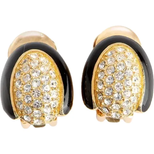 Pre-owned Metal earrings , female, Sizes: ONE SIZE - Dior Vintage - Modalova