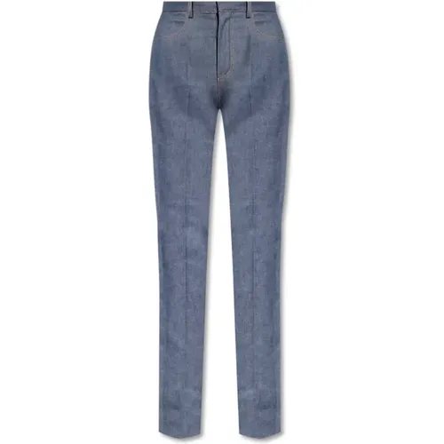 Bootcut-Jeans mit hoher Taille - Saint Laurent - Modalova
