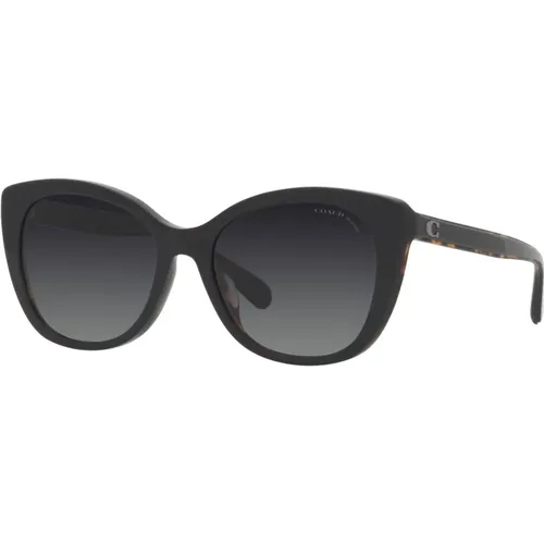 Grey Shaded Sunglasses , female, Sizes: 55 MM - Coach - Modalova