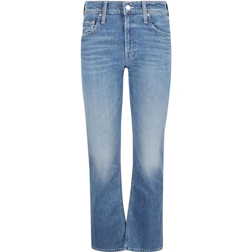 High-Waist Straight Leg Denim Jeans , Damen, Größe: W25 - Mother - Modalova