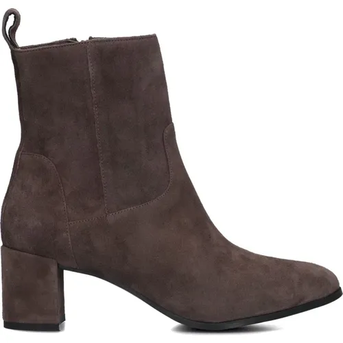 Braune Wildleder Stiefeletten 8543 , Damen, Größe: 40 EU - Lina Locchi - Modalova