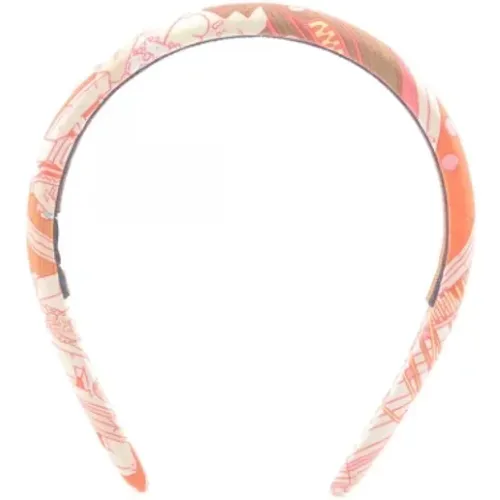 Pre-owned Silk hair-accessories , female, Sizes: ONE SIZE - Hermès Vintage - Modalova