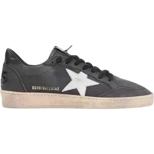 Leather Sneakers Ball Star , male, Sizes: 8 UK - Golden Goose - Modalova