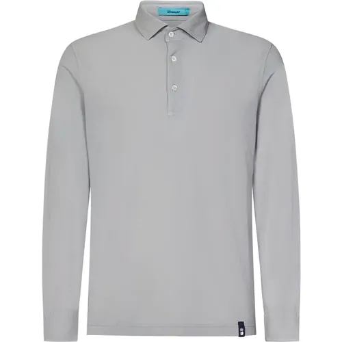 Men's Clothing T-Shirts & Polos Grey Ss24 , male, Sizes: L, XL, 2XL - Drumohr - Modalova