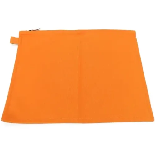 Pre-owned Canvas pouches , female, Sizes: ONE SIZE - Hermès Vintage - Modalova