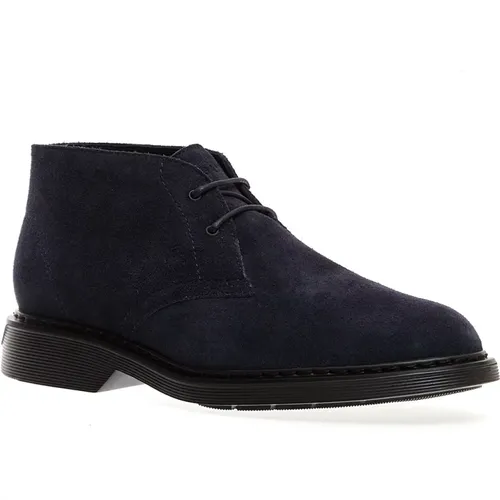 Suede Ribbed Ankle Boot - Size 39 , male, Sizes: 5 UK, 10 UK, 6 1/2 UK - Hogan - Modalova