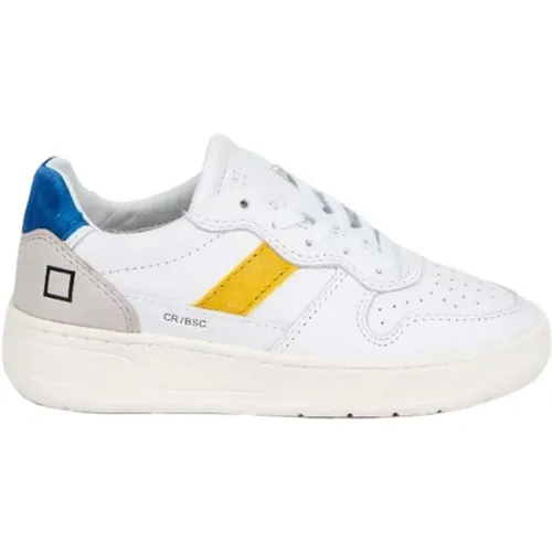 Weiße und Royal Blue Court 2.0 Sneakers - D.a.t.e. - Modalova