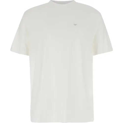 Weißes Travel Basic T-shirt , Herren, Größe: XL - Emporio Armani - Modalova