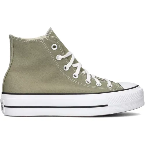 Grüne High Top Lift Platform Sneakers , Damen, Größe: 35 EU - Converse - Modalova