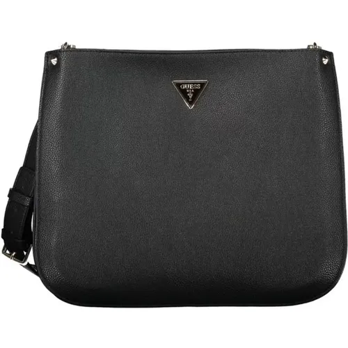 Schwarze Handtasche mit Reißverschluss - Guess - Modalova