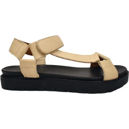 Sandale mit Riemen und Klettverschluss , Damen, Größe: 41 EU - Bella Moda - Modalova