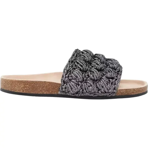 Dark Grey Woven Sandals , female, Sizes: 4 UK, 7 UK - JW Anderson - Modalova