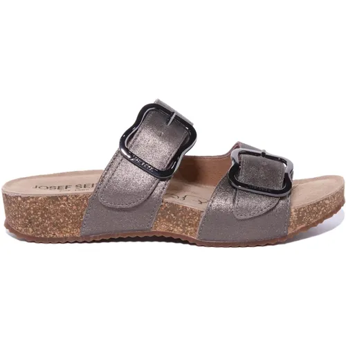 Stylish Leather Sandals with Adjustable Straps , female, Sizes: 9 UK - Josef Seibel - Modalova
