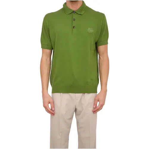 Grünes Gestricktes Poloshirt , Herren, Größe: L - ETRO - Modalova