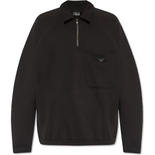 Polo Sweatshirt , Herren, Größe: M - Emporio Armani - Modalova