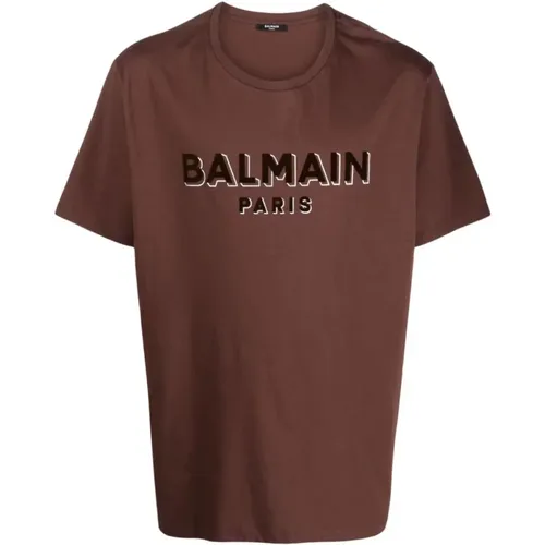 T-Shirts , Herren, Größe: XL - Balmain - Modalova