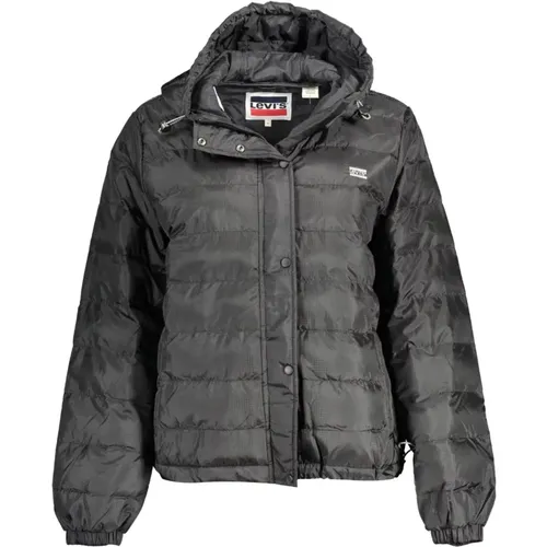 Levi's, Elegante Schwarze Kapuzenjacke mit Logo-Stickerei , Herren, Größe: XL - Levis - Modalova