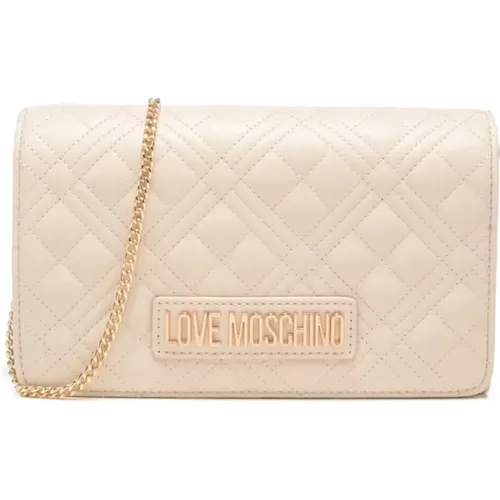 Ivory Bags for Stylish Fashionistas , female, Sizes: ONE SIZE - Love Moschino - Modalova