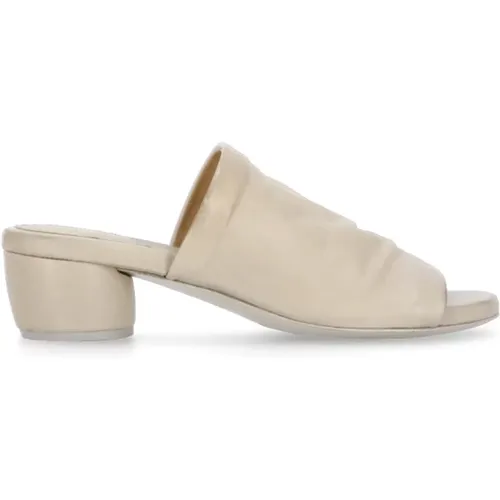 Leather Sandals with Pebbled Upper , female, Sizes: 7 UK, 5 1/2 UK - Marsell - Modalova
