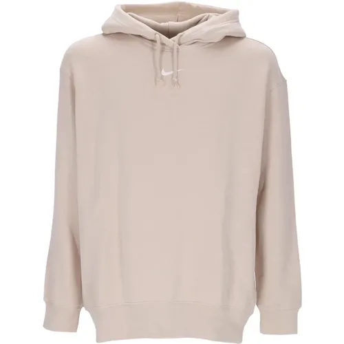 Sanddrift/Weiß Fleece Hoodie Kollektion , Damen, Größe: L - Nike - Modalova